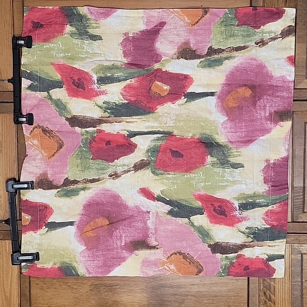 Garnet Hill NWOT Floral Linen Pillow Cover Set